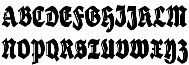 HerzogVonGraf ExtraTall Schriftart Groß