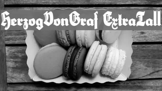 HerzogVonGraf ExtraTall Font examples