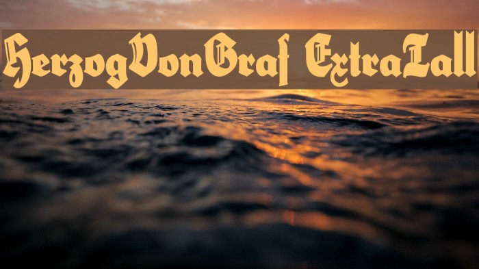 HerzogVonGraf ExtraTall Example 3