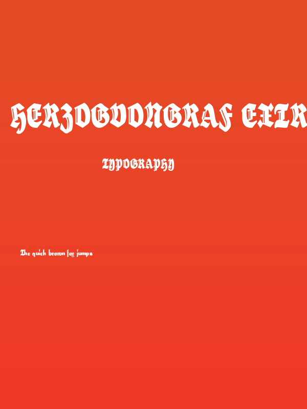 HerzogVonGraf ExtraTall Poster
