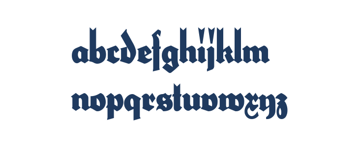 HerzogVonGraf ExtraTall Lowercase
