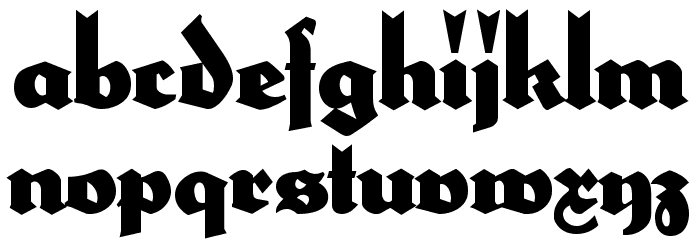 HerzogVonGraf Tall Font LOWERCASE