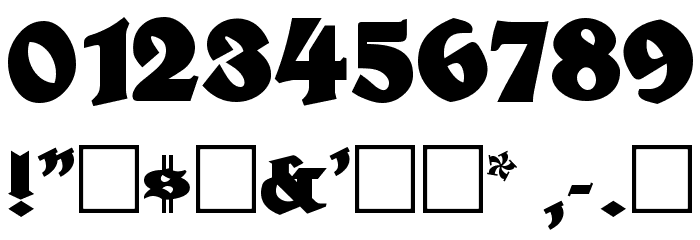 HerzogVonGraf Font OTHER CHARS