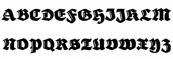 HerzogVonGraf フォント 大文字