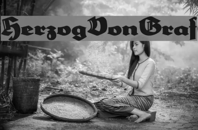 HerzogVonGraf Font examples
