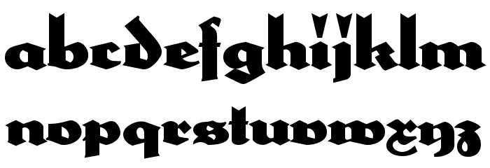 HerzogVonGraf Font LOWERCASE