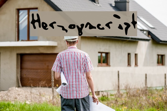 Herzogscript Font examples