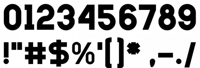 Hesia Regular Font OTHER CHARS