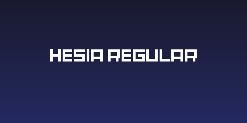 Hesia Regular Social Header
