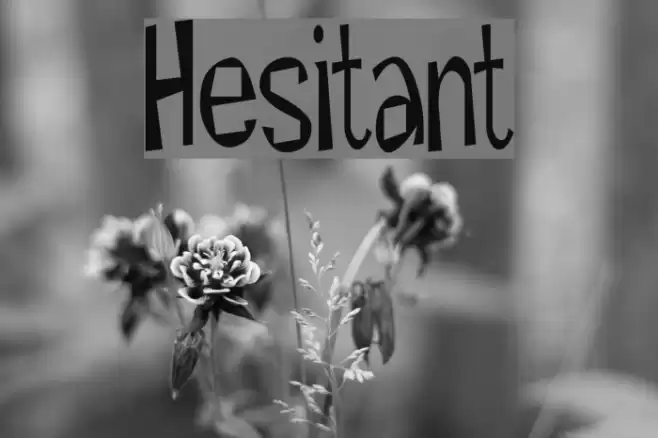 Hesitant Шрифта examples