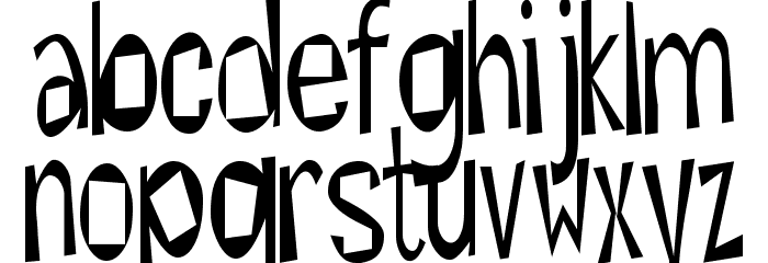 Hesitant Font LOWERCASE