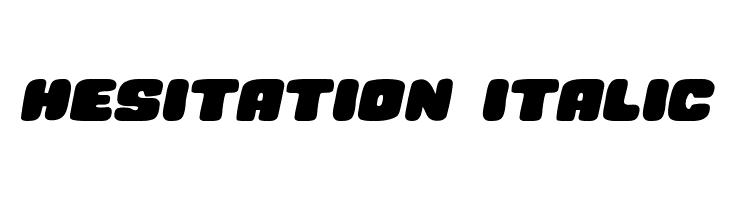 Hesitation Italic  免费字体下载