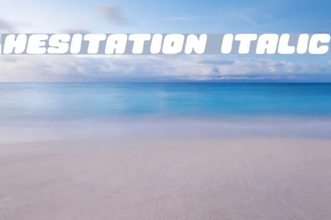Hesitation Italic Example 3