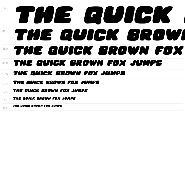 Hesitation Italic Waterfall