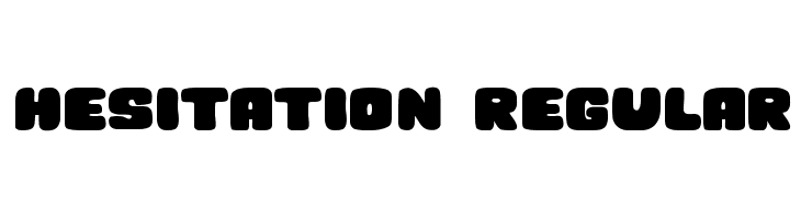 Hesitation Regular  Скачать бесплатные шрифты
