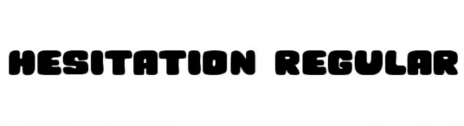 Hesitation Regular  Descarca Fonturi Gratis