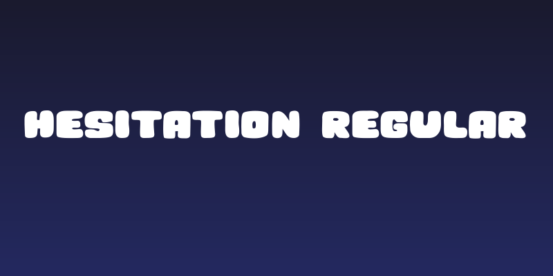Hesitation Regular Social Header