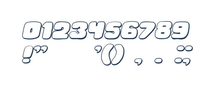 Hesitation Shadow Italic Other Characters