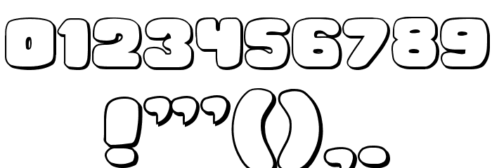 Hesitation Shadow Regular Font OTHER CHARS