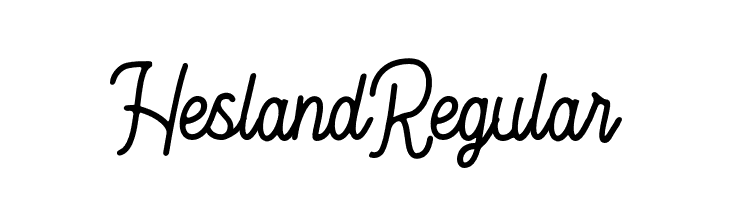 Hesland Regular  font caratteri gratis