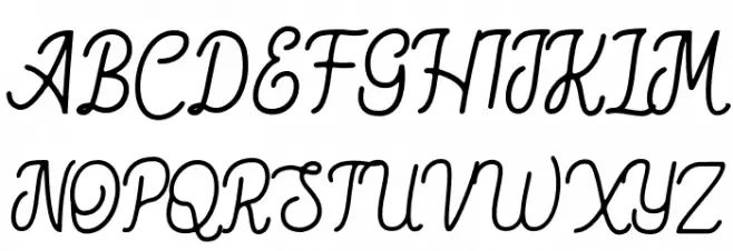 Hesland Regular Schriftart Groß