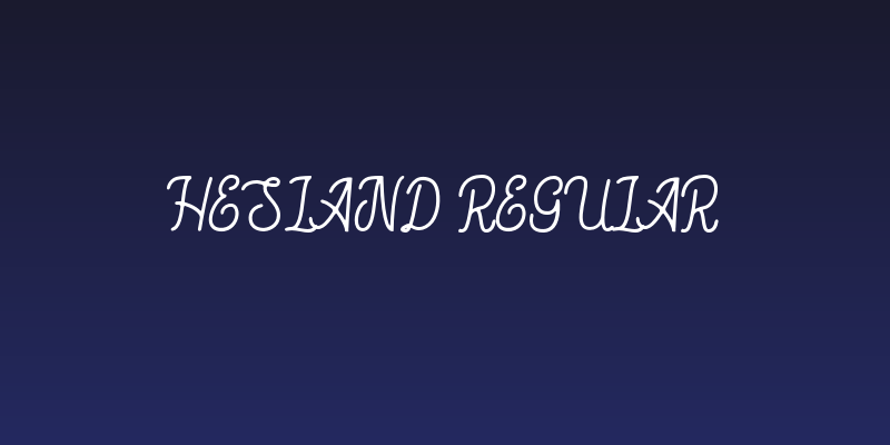 Hesland Regular Social Header