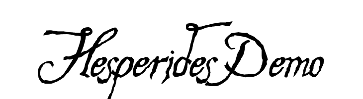 Hesperides Demo Font