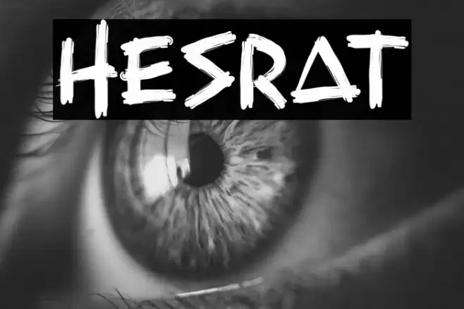 Hesrat Font examples