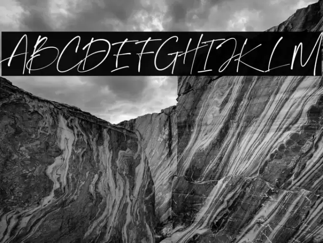 HessleyAndreasRegular Font examples