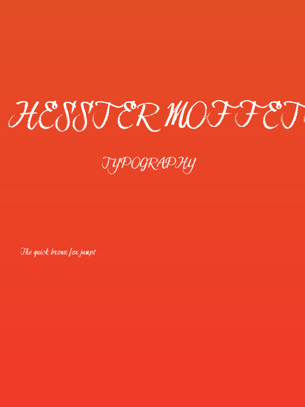 Hesster Moffett TRIAL Poster