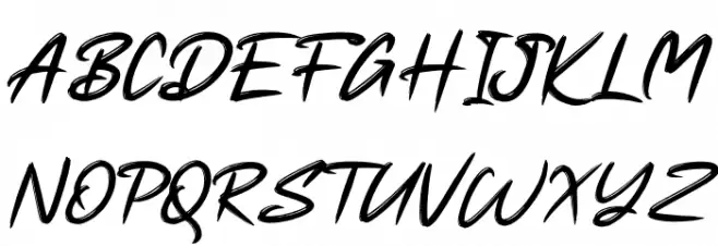Hessthicc Schriftart Groß
