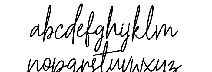 Hesterica Font LOWERCASE