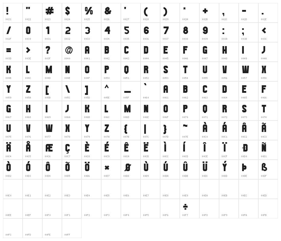 Hestia Flame Character Map