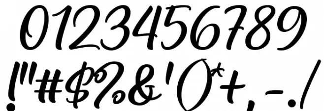 Hestina Font OTHER CHARS