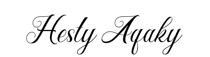 Hesty Aqaky  Frei Schriftart Herunterladen