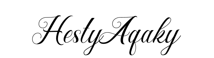 Hesty Aqaky  Descarca Fonturi Gratis