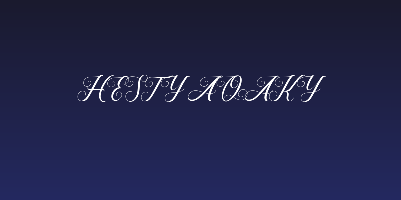 Hesty Aqaky Social Header