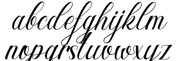 Hesty Aqaky Font LOWERCASE