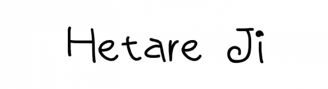 Hetare Ji  Frei Schriftart Herunterladen