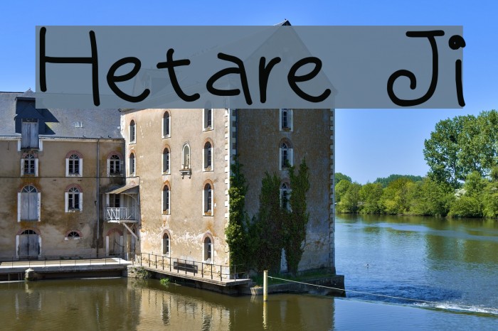 Hetare Ji Font examples