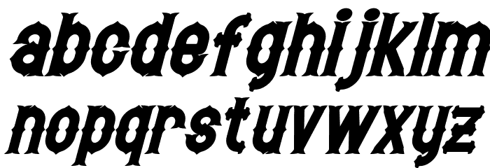 Hetfield Bold Italic Font LOWERCASE