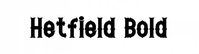 Hetfield Bold  フリーフォントのダウンロード