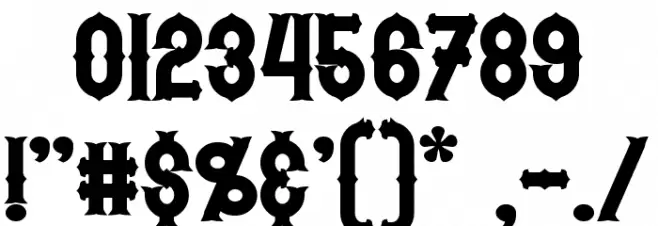 Hetfield Bold Schriftart Anderer Schreiben