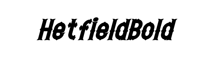 Hetfield Bold  font caratteri gratis