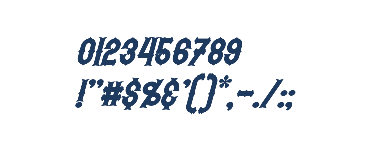 Hetfield Bold Other Characters