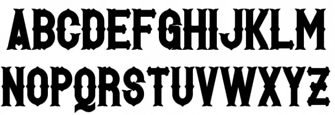 Hetfield Bold フォント 大文字