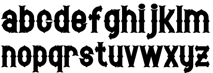 Hetfield Bold Font LOWERCASE