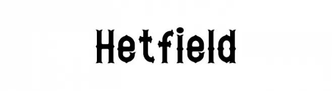 Hetfield  フリーフォントのダウンロード