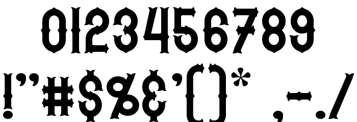 Hetfield Font OTHER CHARS