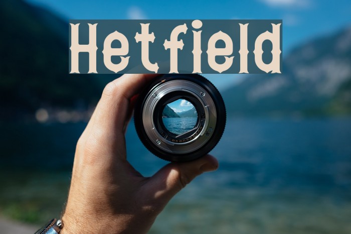 Hetfield Font examples